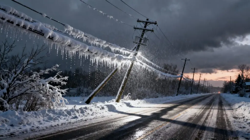 Plus de 300 000 foyers québécois plongés dans le noir : quand la neige lourde casse tout