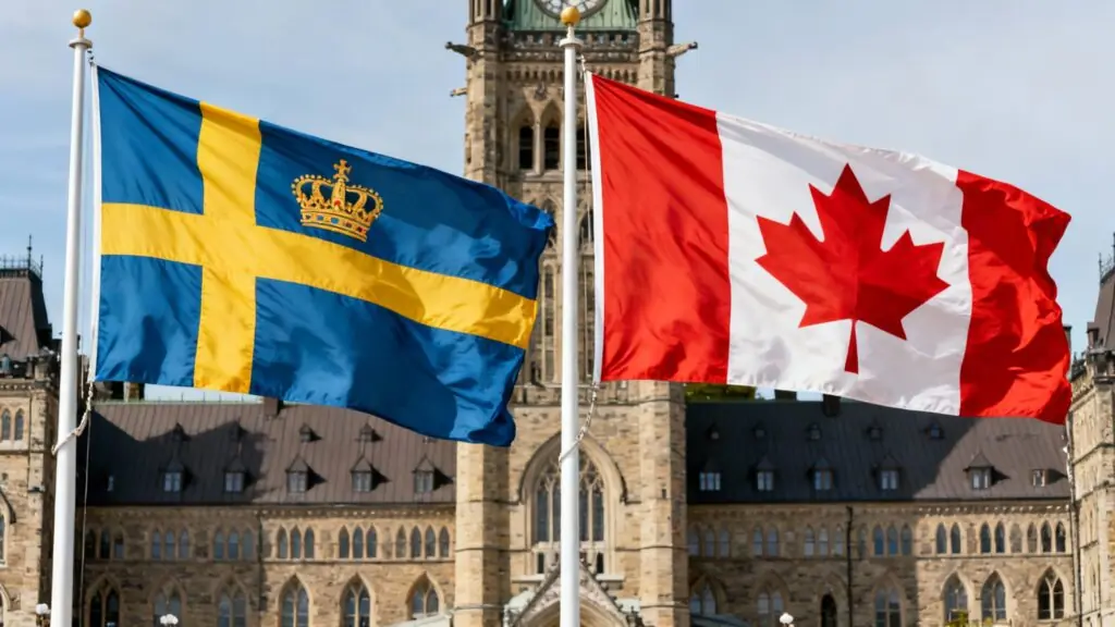 La Suède déploie son roi et son industrie pour décrocher les méga-contrats militaires canadiens