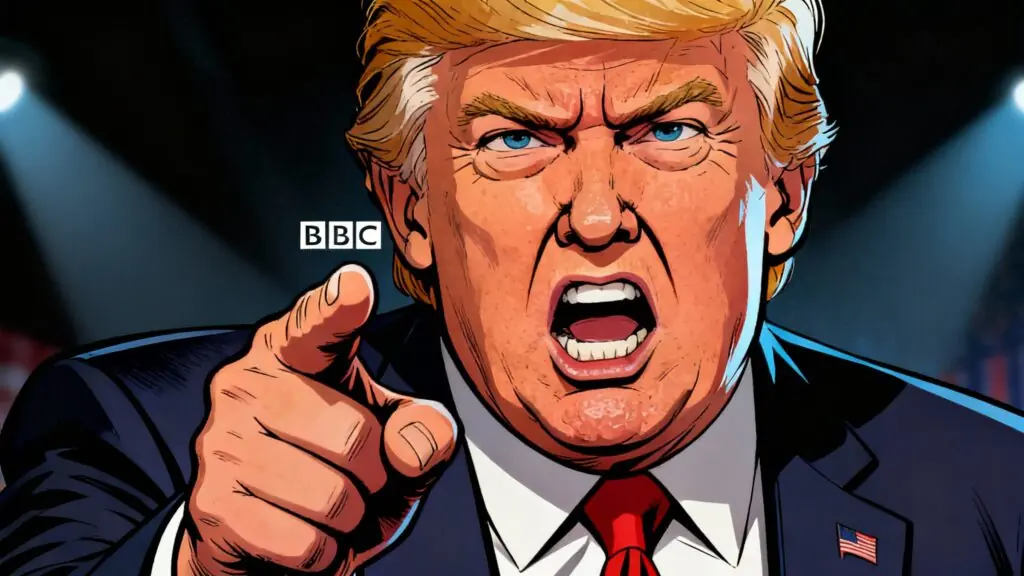 Menace de procès historique : Donald Trump réclame jusqu’à 5 milliards à la BBC après un montage trompeur
