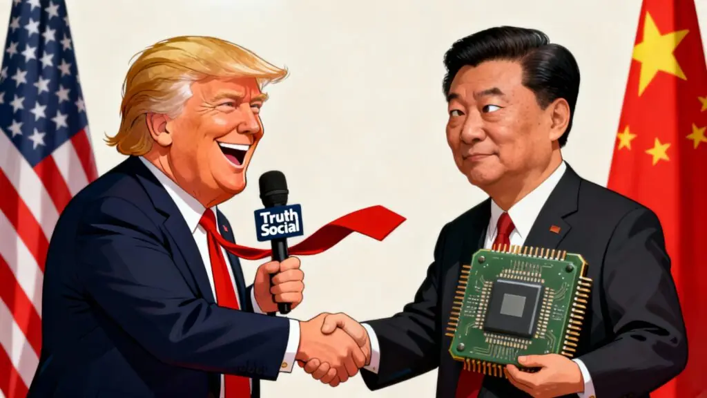Trump autorise sous conditions l’exportation de puces Nvidia vers la Chine