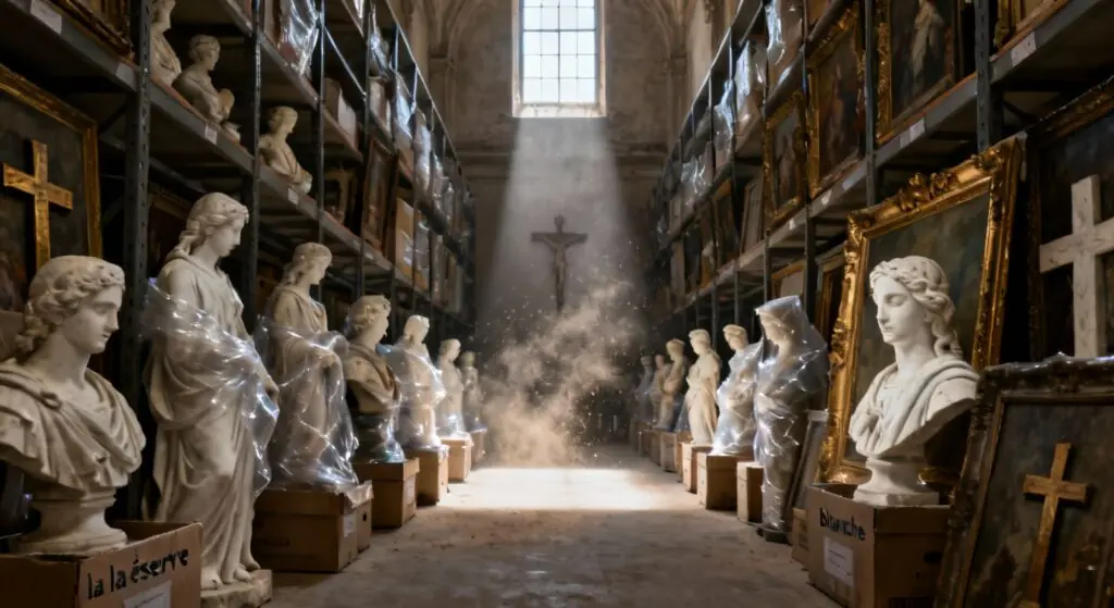 Que deviennent les tableaux et les statues lorsque les églises ferment ?