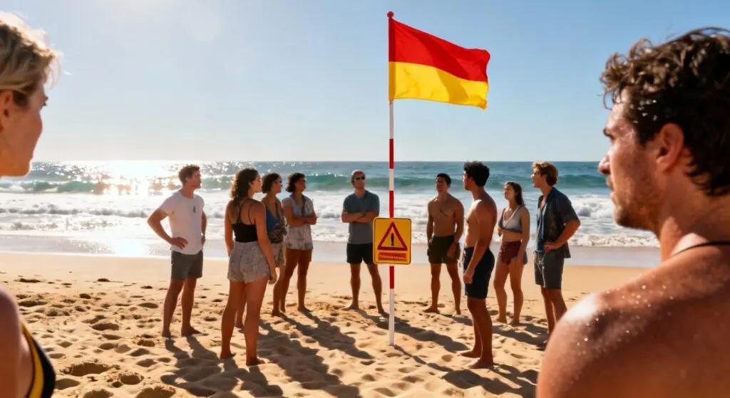 Les drapeaux rouges et jaunes des plages australiennes créent une dangereuse confusion