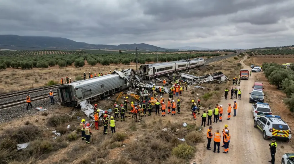 Drame ferroviaire en Espagne : une collision mortelle entre deux TGV fait au moins 21 victimes