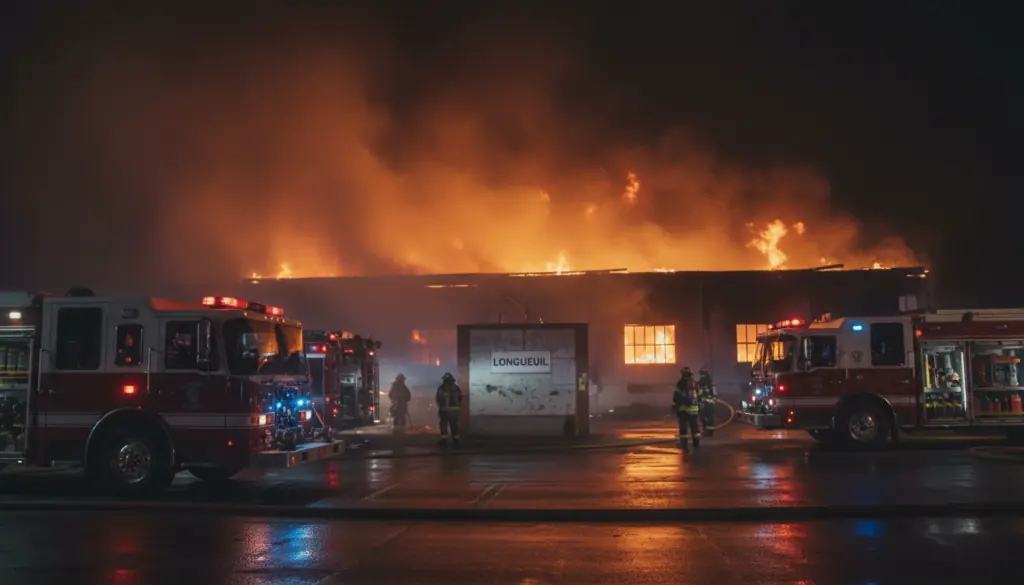 Longueuil : un corps retrouvé dans les décombres d’un incendie industriel