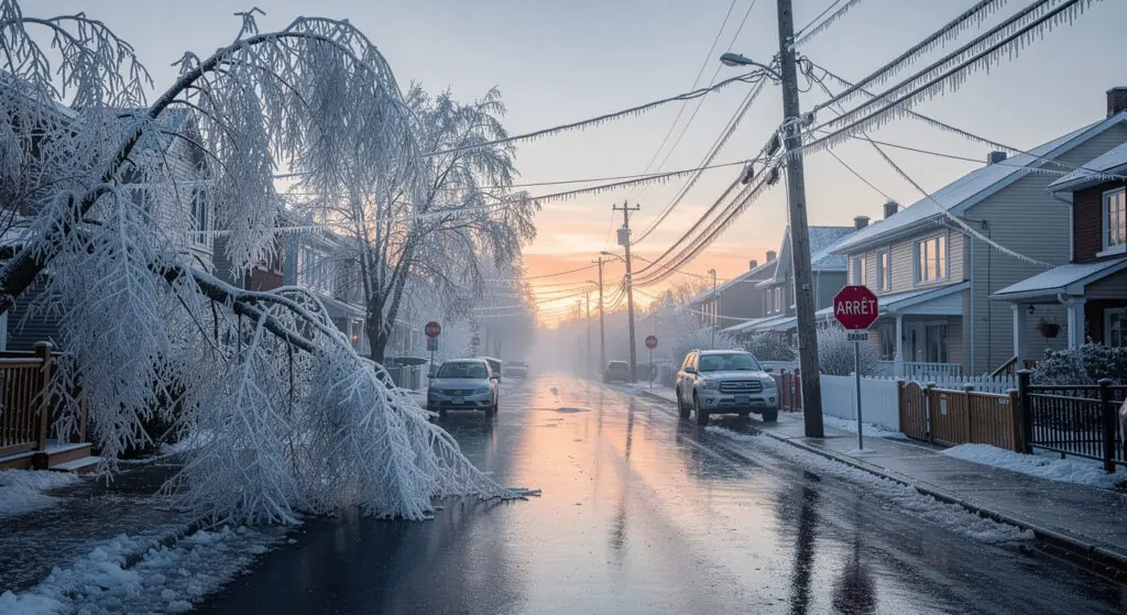 Québec sous le verglas : 200 000 foyers face à la panne géante